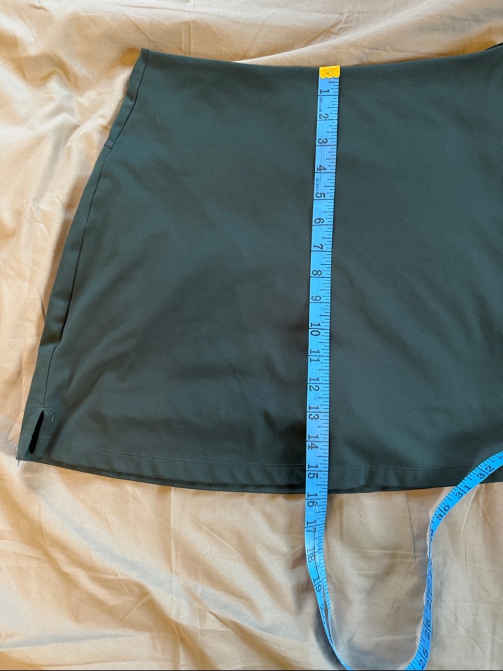 girlfriend collective dark green Women’s Active Skort - Picture 5 of 6